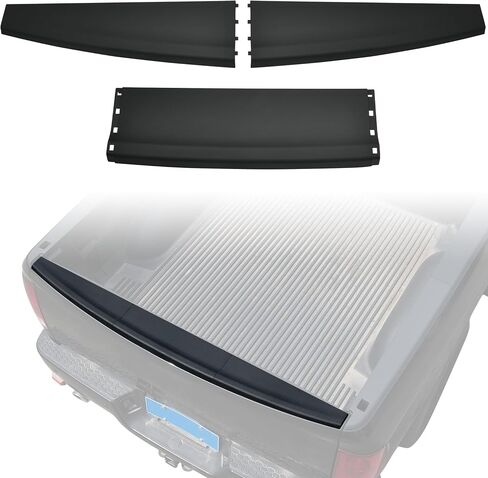 Center Tailgate Spoiler Molding Cap for 2009-2019 Dodge Ram 1500, Combined Smooth Finish Flex Step Cap Top Molding Protector Cover for 2010-2018 Dodge Ram 2500 3500 Accessories (3PCS) in Saudi Arabia