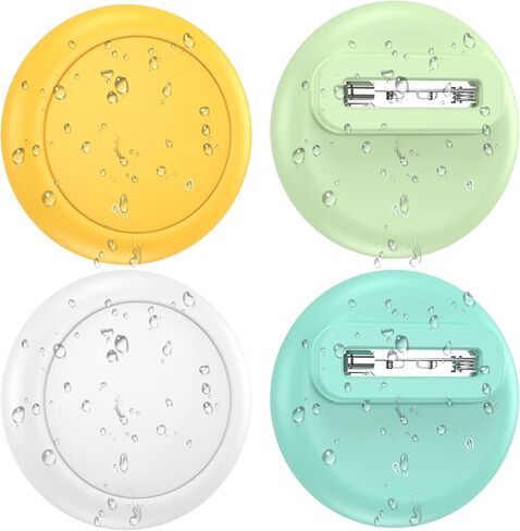 Compatible with AirTag Dog Collar Holder 4 Pack Waterproof IP68 Air Tag Holder Silicone AirTags Cat Collar Pet Cases Tags Dog Collar Holder for Apple AirTag in Saudi Arabia