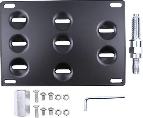 ApplianPar Front Bumper Tow Hook License Plate Mount Relocator Bracket Holder Bolt for BMW E70 E71 E82 E88 E90 E91 E92 E93 128i 135i 1M 325i 328i 330i 335i M3 X5 Z3 Z4 in Saudi Arabia