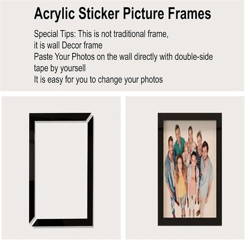 Family Tree collage picture frames wall decor Acrylic 3D DIY Stickers Photo Collage Frame Home Decorations for Living Room With Sign This is Us Large 51 * 70 inch in Saudi Arabia