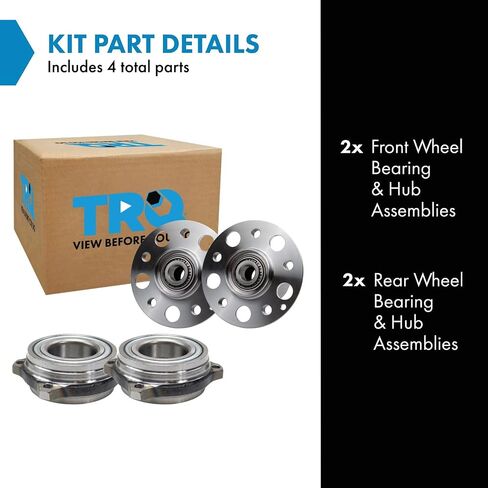 TRQ 2 قطعة محمل العجلات ومجموعة مجموعة المحور متوافقة مع 2012-2015 Mercedes-Benz C250 2008-2010 C300 2008-2015 C350 2014 E350 2015-2017 E400 2012-2017 E550 2017-2019 SLC300 SLK250 2016 SLK300 2016 in Saudi Arabia