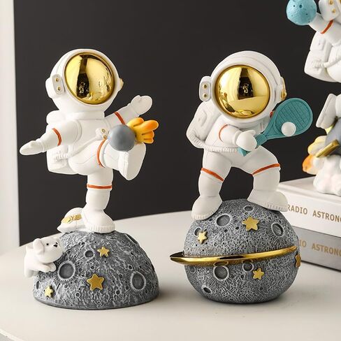 Ubaka Creative Astronaut Decorative Living Room Table Decoration Simple Modern Light Luxury Home Wine Cabinet Decor Garden Crafts (Basketball Astronaut) in Saudi Arabia