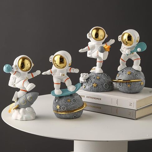 Ubaka Creative Astronaut Decorative Living Room Table Decoration Simple Modern Light Luxury Home Wine Cabinet Decor Garden Crafts (Basketball Astronaut) in Saudi Arabia