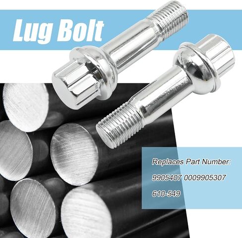 UOIENRT 20Pcs 9905407 Lug Bolt, Replacement for Mercedes-Benz ML-Class GLC-Class S-Class E-Class AMG GT GLE-Coupe CL-Class 2002-2023, Replaces 0009905307 610-549 in Saudi Arabia