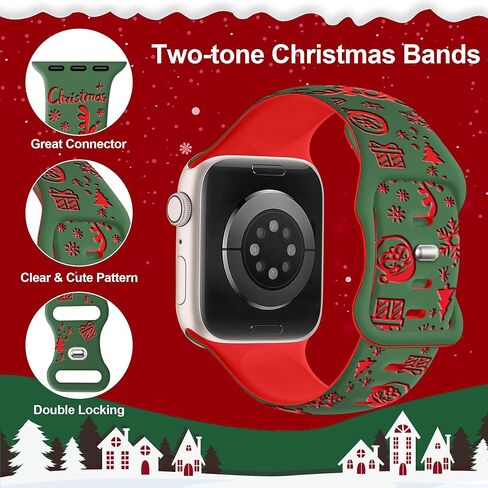 Wipalor Shamrocks Lucky Clover Band for Apple Watch Bands for Women 42mm 41mm 40mm 38mm 38mm ، St Patricks Day Cute Silic Silicone Bands for iPhone Watch Bands Series 10 9 8 7 6 5 4 3 Se-Green (White) in Kuwait