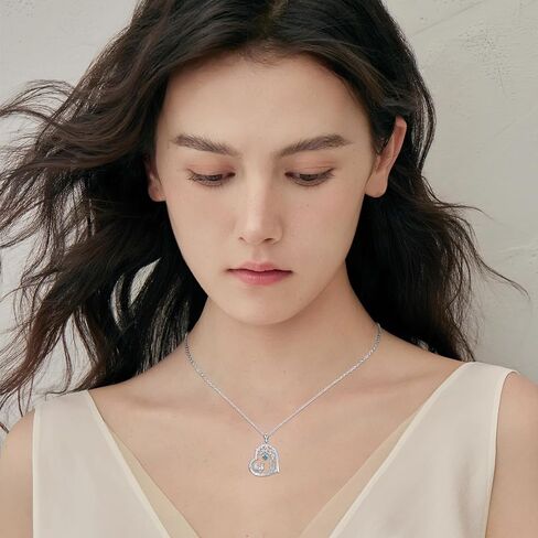 Duck/Chicken/Penguin/Polar Bear Necklace for Women 925 Sterling Silver Tree of Life Animal Necklaces Jewelry Christmas Birthday Gifts for Girlfriend Daughter in Saudi Arabia
