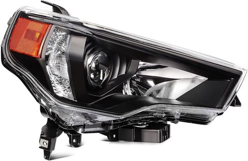 Headlight assembly fit 2014-2021 for Toyota 4RUNNER Chrome Housing And Amber Reflector Passenger Side in Saudi Arabia