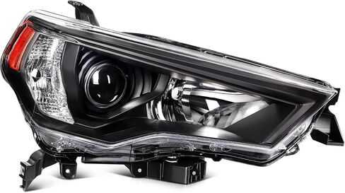 Headlight assembly fit 2014-2021 for Toyota 4RUNNER Chrome Housing And Amber Reflector Passenger Side in Saudi Arabia