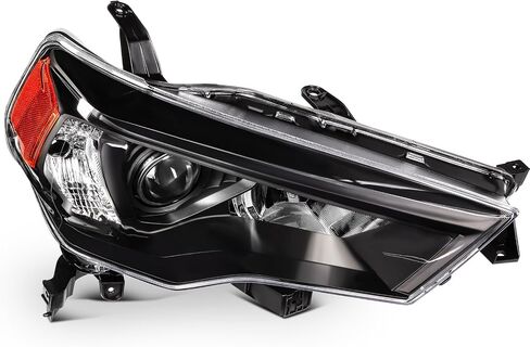 Headlight assembly fit 2014-2021 for Toyota 4RUNNER Chrome Housing And Amber Reflector Passenger Side in Saudi Arabia