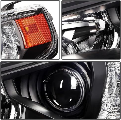 Headlight assembly fit 2014-2021 for Toyota 4RUNNER Chrome Housing And Amber Reflector Passenger Side in Saudi Arabia