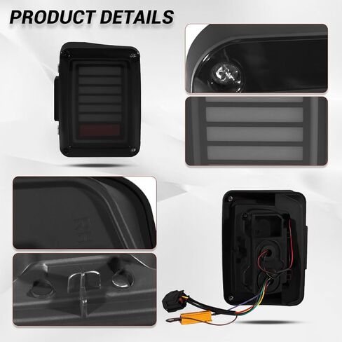 Wrangler JK Tail Light Assembly LED for JK Wrangle & Unlimited 2007-2018 (generation) in Kuwait