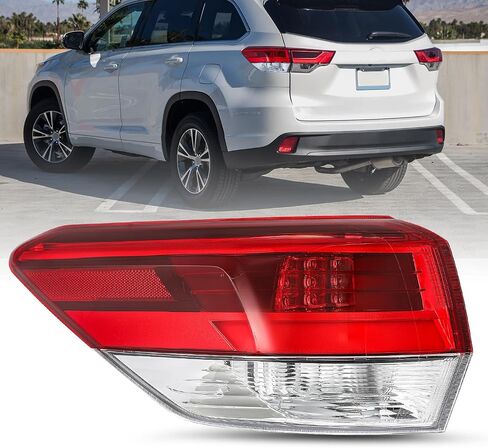 بديل لمجموعة JSBoyat الخارجي للضوء لعام 2014 2015 2016 Toyota Highlander الخلفية الخلفية ، جانب الركاب الأيمن in Kuwait