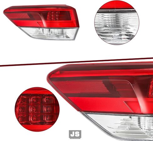 بديل لمجموعة JSBoyat الخارجي للضوء لعام 2014 2015 2016 Toyota Highlander الخلفية الخلفية ، جانب الركاب الأيمن in Kuwait