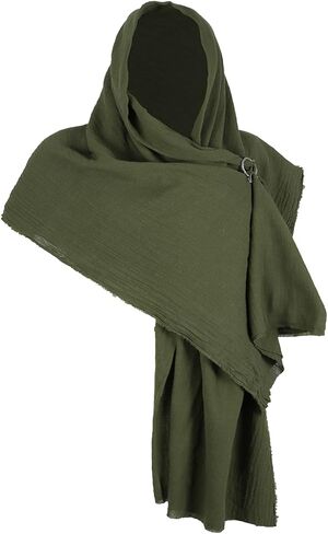 أزياء عصر النهضة رجال شال وشاح - كيب سائب قابل للتعديل مع عباءة الأزياء في العصور الوسطى من أجل تأثيري ، تنكرات in Kuwait