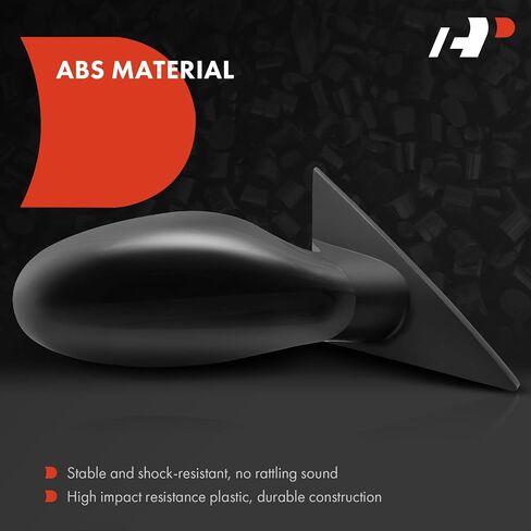 A -Premium Side Passenger Side Mirror - متوافق مع Nissan Altima 2002 2003 2004 2005 - مسخن الأسود غير السوداء الخارجي المرآة الخلفية - استبدل# 96301zb370 in Saudi Arabia