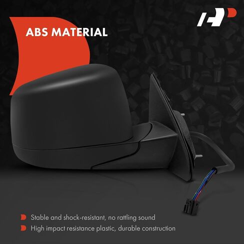 A-Premium Passenger Side Power Door Mirror - Compatible with Jeep WK2 Series Grand Cherokee 2011-2018 - Heated Manual Folding Black Outside Rear View Mirror - Replace# 5SG18AXRAF in Saudi Arabia