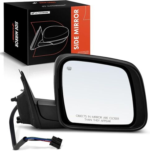 A-Premium Passenger Side Power Door Mirror - Compatible with Jeep WK2 Series Grand Cherokee 2011-2018 - Heated Manual Folding Black Outside Rear View Mirror - Replace# 5SG18AXRAF in Saudi Arabia