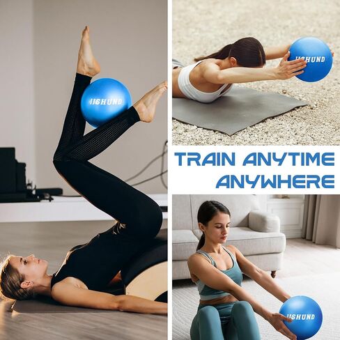 25cm Pilates Ball, 9,8 Inch Small Exercise Ball Mini Yoga Ball Gym Ball for Home Gym Pilates, Yoga, Balance, Core Training, Stability, Stretching with Inflation Straw in Kuwait