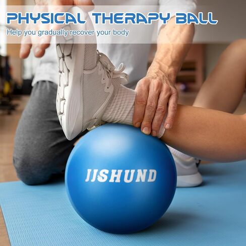25cm Pilates Ball, 9,8 Inch Small Exercise Ball Mini Yoga Ball Gym Ball for Home Gym Pilates, Yoga, Balance, Core Training, Stability, Stretching with Inflation Straw in Kuwait