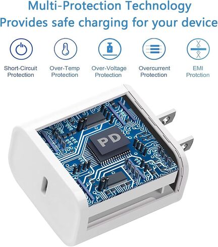 【Apple MFi Certified】Fast Charger iPhone ,Fast iPhone Charging Cord 3Pack iPhone Charger Fast Charging Plug Block 6FT USB C to Lightning Cable for iPhone 14/14 Pro Max/Plus/13 Mini/12/11/XR/XS,AirPods in Kuwait
