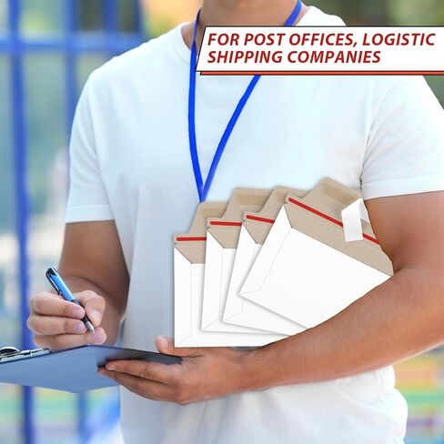 party greeting 200 Pcs 6.5 x 4.5 Rigid Mailers with Self Seal Envelopes Stay Flat Rigid Photo Mailers Sports Cards Envelopes CD Mailers Rigid Envelopes for Postcard Comic Book Card Shipping Protector in Kuwait