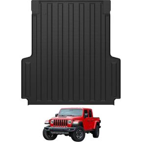 Ecarzo 2025 Upgraded Bed Mat Compatible with 2025-2019 Chevrolet Silverado/GMC Sierra 2500 3500 HD Accessories 6.8FT Bed Liner Pick Up Cargo Mat, All Weather Protection TPE Heavy Duty Trunk Bed Mat in Kuwait
