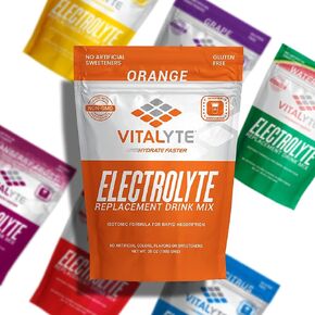 Vitalyte Electrolyte Powder Drink Mix, Isotonic Electrolyte Hydration Mix, Gluten Free Post Workout Powder Mix, Pack of 1, 35 oz., Lemon Flavor in Saudi Arabia