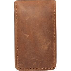Slim Magnetic Money Clip Hunter Leather Business Card Holder for Men in Saudi Arabia