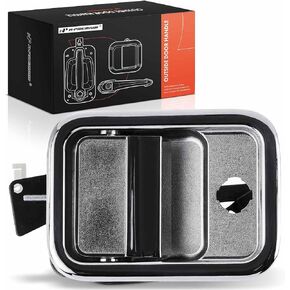 A-Premium Front Right Passenger Side Exterior Door Handle with Keyhole Compatible with Freightliner Argosy 2005-2014, Century Class 2005-2011, Columbia 2003-2011, Coronado 2005-2012, Chrome in Saudi Arabia