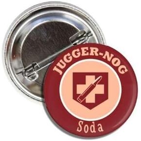 juggernog صودا بيرك زر pinback شارة مان فتاة هدية لدعوة المعجبين الطالب الذي يذاكر كثيرا لاعب الطازجة jugger nog in Kuwait
