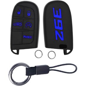 Silicone 392 Key Fob Cover with Key Chain Key Fob Shell Case Compatible with Charger Durango Challenger RAM 5 Buttons(392-yellow) in Saudi Arabia