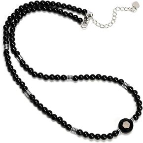 2025 صيف المجوهرات 4 مم قلادة طبيعية الحجر الترقوة مع 10 ملم الوجه السداسي الأوجه حجر - أسلوب غير رسمي وسهل in Kuwait