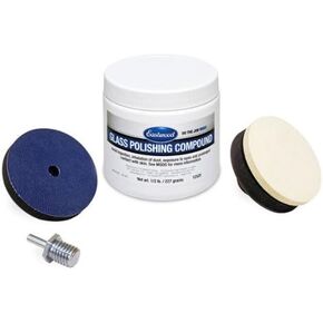 مجموعة Eastwood Pro Glass Plishing Kit Scratch Haze Remover Diamond Fast Powder & Felding Buff Buff مع محول مغزل محرك الأقراص in Kuwait
