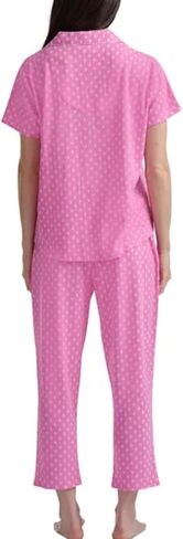 Karen Neuburger Women's Notch Collar 2-Piece Slim Leg Pajama Set in Saudi Arabia