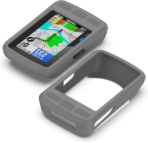 تغطي علبة 4 حزمة متوافقة مع Wahoo Elmnt Roam (غير مناسب ROAM V2) الملحقات سليبيات القضية الحماية السيليكون المخصصة لجهاز Wahoo Elemnt Roam Bike Computer (Black+White+Green+Orange) in Kuwait