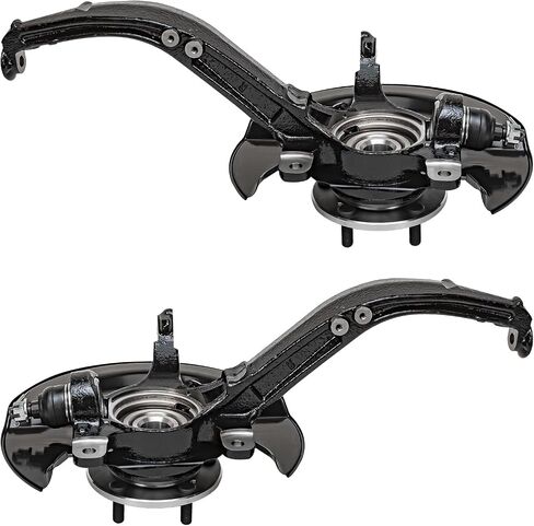 Detroit Axle - 2.4L الأمامية 2pc مفاصل التوجيه لـ 03-07 هوندا أكورد [انتقال يدوي] ، 2 مفاصل التوجيه وحمل المحامل العجلات 2003 2004 2005 2006 2007 استبدال in Kuwait