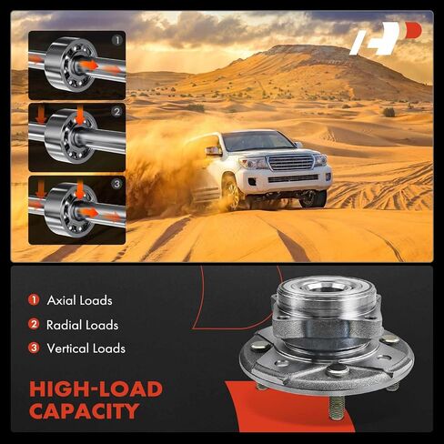 A-Premium Front Wheel Bearing and Hub Assembly with 4-Lug Compatible with Honda Accord 1990-1997 & Acura CL 1997 in Saudi Arabia