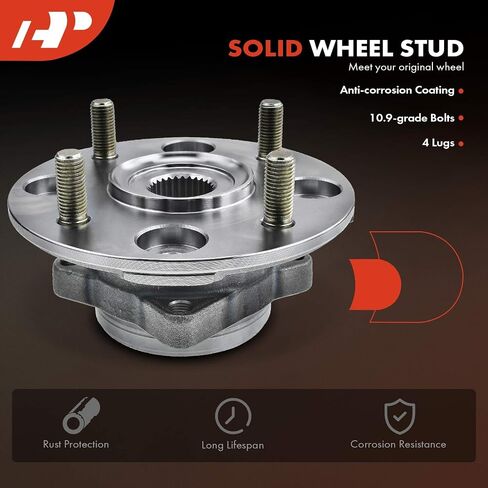 A-Premium Front Wheel Bearing and Hub Assembly with 4-Lug Compatible with Honda Accord 1990-1997 & Acura CL 1997 in Saudi Arabia