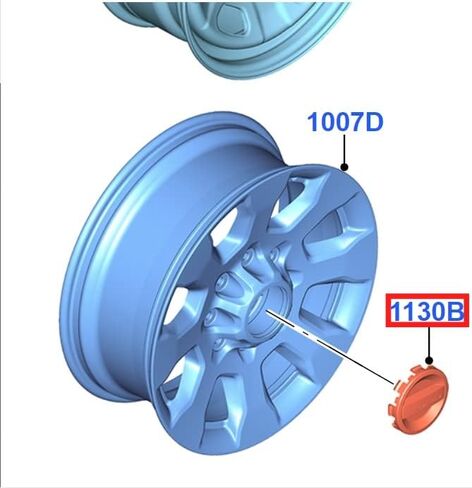 2018-2020 فورد F-350 Super Duty OEM CAMP CENTER CAP يناسب 20 "عجلات خلفية in Saudi Arabia