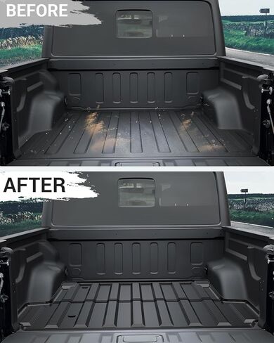 Ecarzo 2025 Upgraded Bed Mat Compatible with 2025-2019 Chevrolet Silverado/GMC Sierra 2500 3500 HD Accessories 6.8FT Bed Liner Pick Up Cargo Mat, All Weather Protection TPE Heavy Duty Trunk Bed Mat in Kuwait