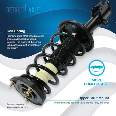 Detroit Axle - Struts Kit for 1993-2002 Toyota Corolla Chevrolet Geo Prizm ، 4 Struts and Coil Spring Assembly 4 Sway Bar Links leincs repection incl in Saudi Arabia