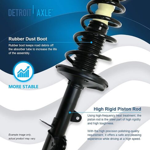 Detroit Axle - Struts Kit for 1993-2002 Toyota Corolla Chevrolet Geo Prizm ، 4 Struts and Coil Spring Assembly 4 Sway Bar Links leincs repection incl in Saudi Arabia