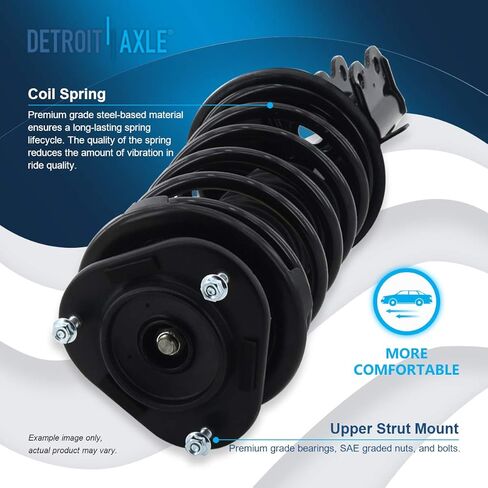 Detroit Axle - Struts Kit for 1993-2002 Toyota Corolla Chevrolet Geo Prizm ، 4 Struts and Coil Spring Assembly 4 Sway Bar Links leincs repection incl in Saudi Arabia