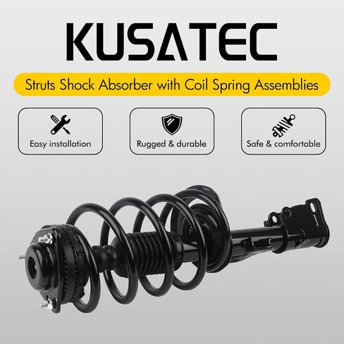 KUSATEC Front Pair Complete Struts Shock Absorber fit for 2008-2016 Chrysler Town & Country, 2008-2019 Dodge Grand Caravan, 171128L 171128R Struts with Coil Spring Assemblies in Saudi Arabia