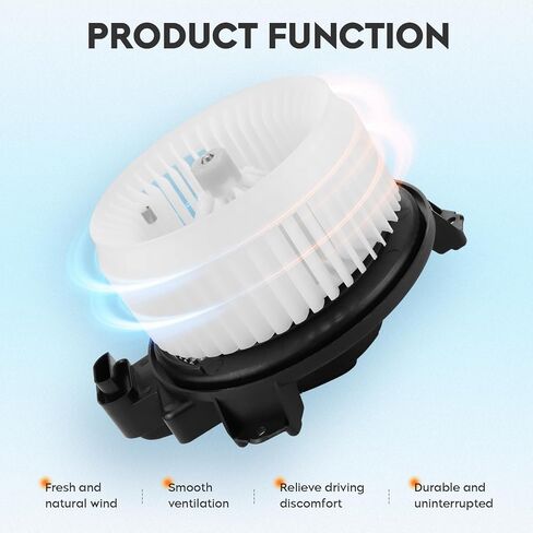 HVAC Heater Blower Motor لتويوتا كورولا مع أوتوماتيكي 2009-2019 ، بريوس 2010-2015 W/O Hatchback ، لعام 2012-2017 Prius V ، لتويوتا RAV4 2006-2018 ، لكورولا IM 17-18 (3 دبابيس فقط) in Saudi Arabia