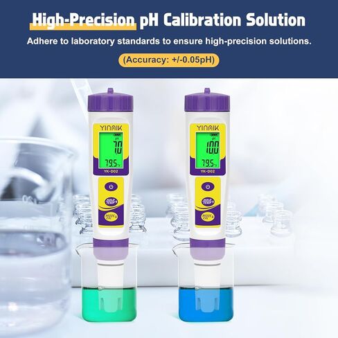 pH Calibration Solution, 4.00 7.00 & 10.01 pH Buffer Calibration Solution, Each 500mL(16.9Fl oz) pH Calibration Packets for All pH Tester, pH Buffer Solution Kit, pH Meter Calibration Solution in Kuwait