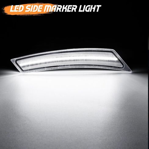 2pcs LED الجانب الأمامي علامة عاكس الضوء العاكس مع الحدود 2022-Up ، ومرب الوفير الأمامي الوفير مصابيح مصابيح مصابيح LINDS المدخن in Kuwait