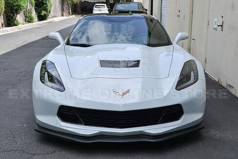 لعام 2014-2019 شيفروليه كورفيت C7 | Z06 Z07 Stage 2 Style ABS البلاستيك مطلي بالكربون الكربون فلاش الصمام الأمامي السفلي in Saudi Arabia
