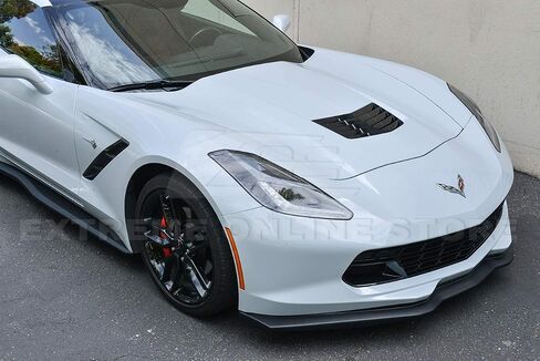 لعام 2014-2019 شيفروليه كورفيت C7 | Z06 Z07 Stage 2 Style ABS البلاستيك مطلي بالكربون الكربون فلاش الصمام الأمامي السفلي in Saudi Arabia