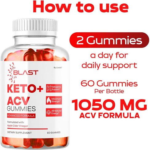 Blast Keto ACV Gummies - Blast Keto ACV Advanced Premium 1050mg Vitamin Gummys ، Blast Keto All Natural Apple Cider Formula ، Blastketo ACV Review ، 60 Gummies لمدة شهر واحد in Kuwait